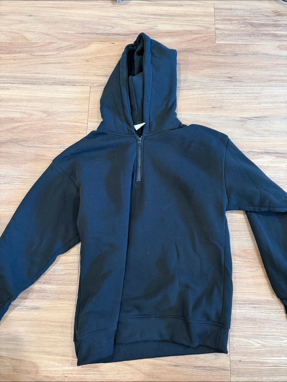 Black Half-Zip Hoodie